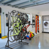 Caprihom Freestanding Bike Rack for Garage - Hold Up to 5 Bicycle Vertical Bike Stand Floor Indoor Bike Rack Storage Organizer Bike Hangers for Garage Caprihom