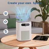 Air Purifiers for Bedroom, HEPA Covers Up to 302 sq.ft Room, 24db Sleep Model, Night Lighting, 3 Timers, with Aromatherapy for Bedroom, Dorm Room, Apartment, Kitchen-HY1800 Loytio