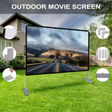 Projector Screen with Stand 80 inch Portable Projection Screen 16:9 4K HD Projections Movies Screen with Carry Bag for Indoor Outdoor Home Theater Backyard Cinema Travel SKERELL