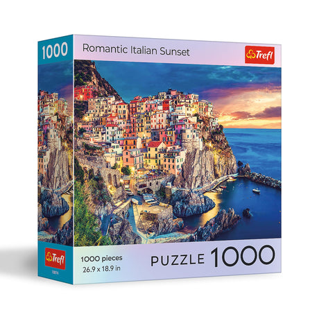 Trefl Romantic Italian Sunset - 1000 Piece Jigsaw Puzzle 27"x19" DIY Puzzle, Creative Fun, Classic Puzzle for Adults and Children from 12 Years Old Trefl