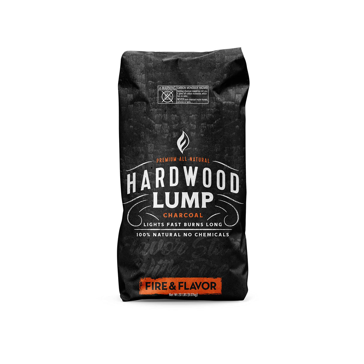 Fire & Flavor Premium All Natural Hardwood Lump Charcoal Fire & Flavor