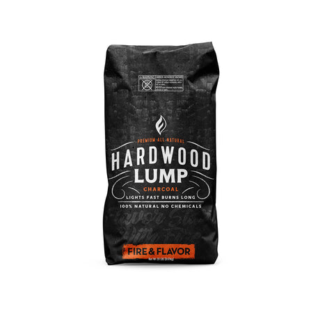 Fire & Flavor Premium All Natural Hardwood Lump Charcoal Fire & Flavor