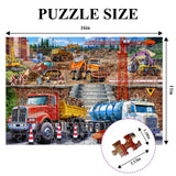JOYZEXY Puzzles for Kids Ages 4-8 6-8 8-10, Construction Site 100 Piece Puzzles for Kids, Educational Kids Puzzles Toys for Boys Girls Age 4, 5, 6, 7, 8-10 Years Old JOYZEXY