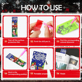 INCOK Christmas Diamond Painting Bookmarks - 6 PCS Diamond Art Bookmarks Set with Tessel DIY Santa Claus Snowman Christmas Tree Reindeer Gem Art Craft Funny Merry Xmas Gift for Book Lover Students INCOK