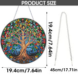 SKRYUIE Hanging Diamond Art Kits for Adults Tree, DIY Window Pendant Diamond Painting Kit Sun Catcher, Special Shaped Crystal Acrylic Double Sided, Porch Outdoor Garden Ornament 7.64 x 7.64 Inch SKRYUIE