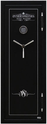 STEELWATER GUN SAFES NEW and IMPROVED Steelwater Heavy Duty 16 Long Gun Fire Protection for 60 Minutes AMSW592216-BLK Steelwater Gun Safes