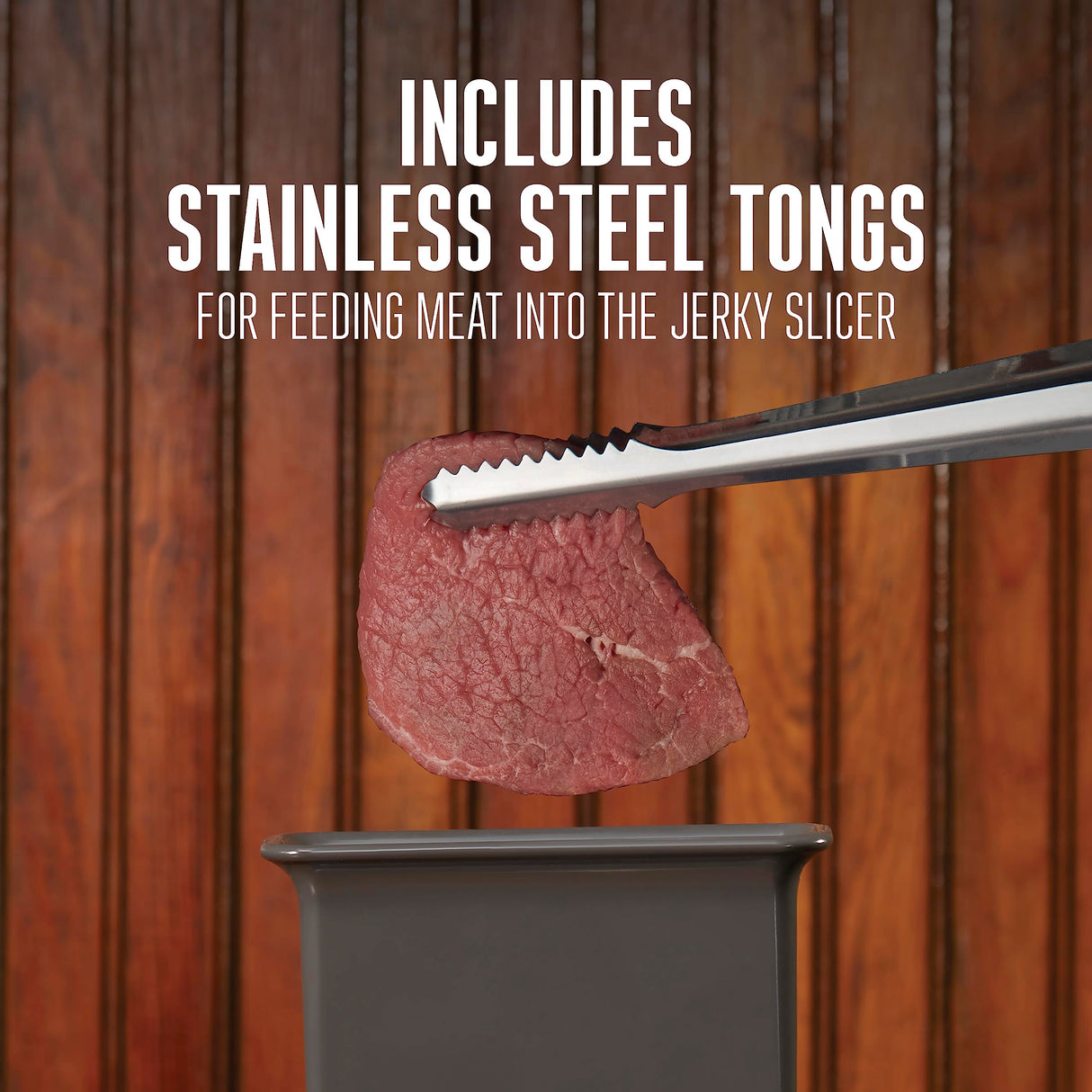 Weston Manual Support Beef Jerky Slicer, Quick and Easy Operation For Cuts Up To 5” Wide x 1.25” Thick, Durable Aluminum Construction, Stainless Steel Blades, Charcoal Gray Weston