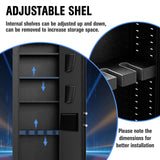 INTERGREAT [2024 NEW] 53" Wall Gun Safe, Gun Safes for Rifles and Pistols with Adjustable Rack, 4 Rifle Safe with 3 Removable Shelf, Rifle Wall Gun Safe for Storage Firearm Money Valuables(Black) INTERGREAT