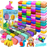 Air Dry Clay 100 Colors, Modeling Clay for Kids, DIY Molding Magic Clay, Gift for Kids YOPINSAND