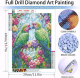 Bird Diamond Art Kits for Adults Beginner, Valentine's Day DIY Modern Diamond Painting Kits 5D Two Birds Diamond Dots Gem Art Crafts with Tools,Round Full Drill Crafts for Home Decor&Gift-12x16in BAWKENTON