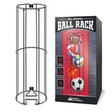 Vertical Ball Storage Rack, Wall-Mounted Garage Sports Equipment Organizer, Soccer Ball, Volley Ball, Football, and Basketball Holder, Space-Saving Vertical Ball Rack for Garage, Gym, or Playroom Modern Innovations
