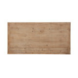 Kate and Laurel Wyldwood Farmhouse Wooden Desk, 46 x 24 x 30, Brown and White, Rustic Carved Wood Computer Desk for Functional and Stylish Home Office Decor Kate and Laurel