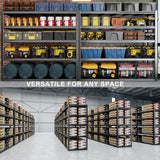 PMKES 65" W Heavy Duty Garage Shelving, 84" H Garage Storage Shelves, 5 Tier Metal Shelving Unit, Commercial Shelving PMKES