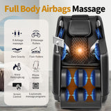 Redcamp Massage Chair Full Body: with 8-Point Fixed Nodes, Zero Gravity, Waist & Leg Heating, Airbag Massage, Bluetooth Music, LED Remote, Foot Rollers, Auto Programs, Adjustable Calf Redcamp