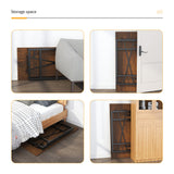 Lutown-Teen 47 inch Folding Desk No Assembly Required, Writing Gaming Computer Camping Table, Home Office Desk, Mahogany Lutown-Teen