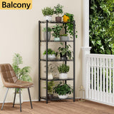 VETALLO Wire Shelving Units,5 Tier Metal Shelves,Storage Rack Small Shelf, Utility Narrow Standing Racks Unit for Kitchen,Garage, Pantry, Laundry,Bathroom,Closet Organizer (16.6" L x 11.8" W x 53" H) VETALLO