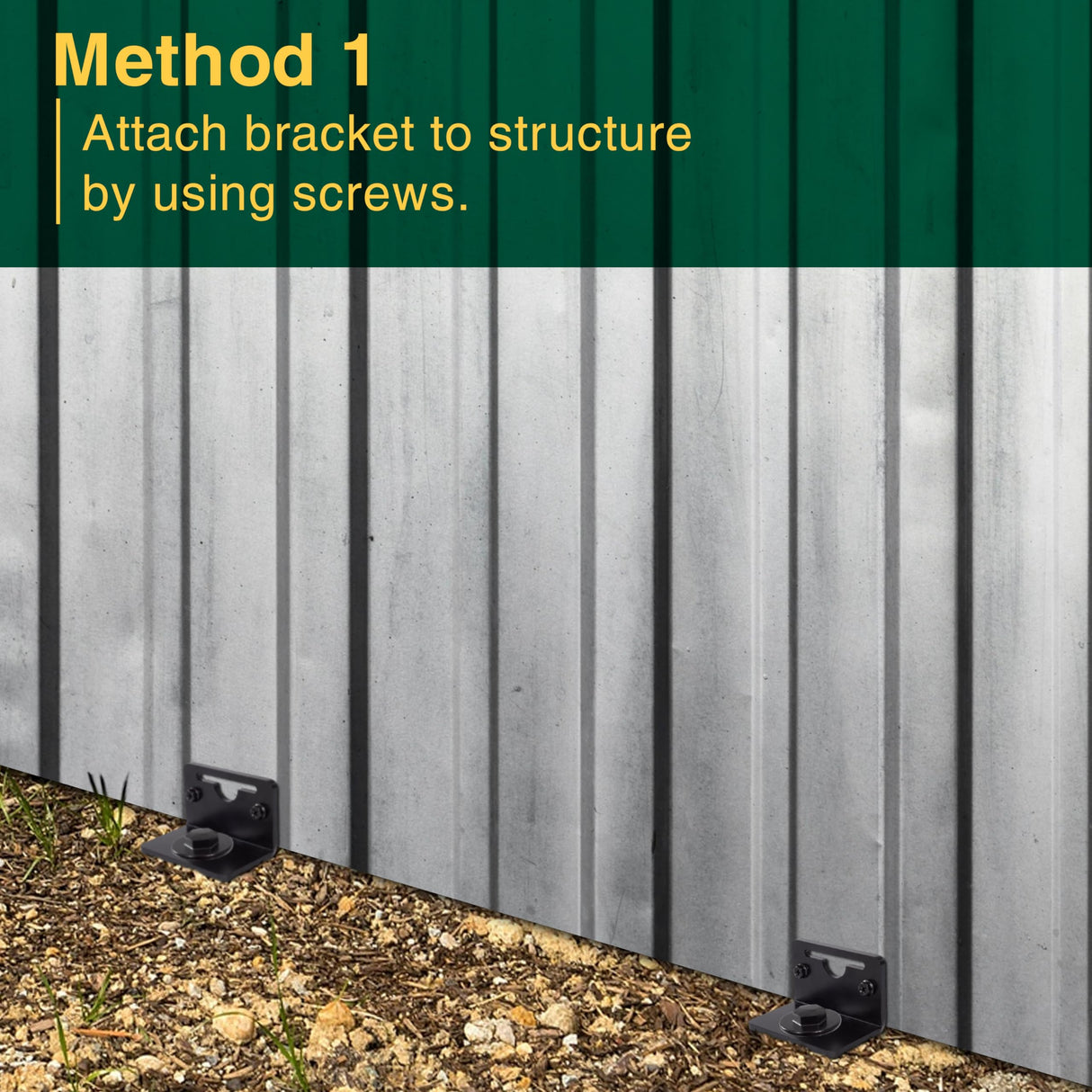 VASGOR 24” Mobile Home Anchors - Ground Anchor Screw in with Brackets and Adapter for Drill - Earth Anchors - Storage Shed and Swing Anchor Kits VASGOR
