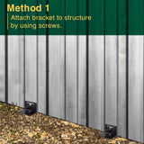 VASGOR 24” Mobile Home Anchors - Ground Anchor Screw in with Brackets and Adapter for Drill - Earth Anchors - Storage Shed and Swing Anchor Kits VASGOR