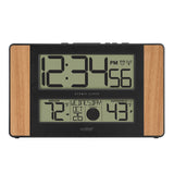 La Crosse Technology Atomic Digital Clock with Outdoor Temperature, Wood Oak, 0 La Crosse Technology
