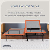 ESHINE Split King Adjustable Bed Frame with Lumbar Support, Head-Pillow-Tillt, Under Bed Light, Smart App Control, Zero Gravity, Ergonomic Incline, Wireless Remote, Dual USB Port, 6000 Series ESHINE
