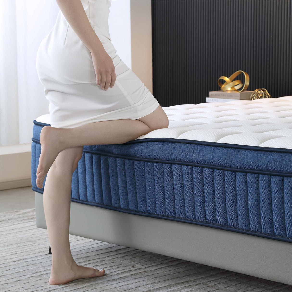 SUAYEA Full Mattress, 10 Inch Full Size Mattress in a Box, Medium Firm Motion Isolation with Gel Memory Foam and Pocket Spring SUAYEA