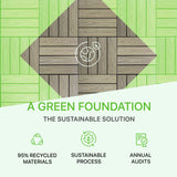 NewTechWood UltraShield Naturale 1 ft. x 1 ft. Quick Deck Outdoor Composite Deck Tile in Roman Antique (10 sq. ft. per Box) NewTechWood