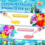 QANIY Magic Water Elf Toy Kit, Crafts for Kids Ages 4-8, Aqua Fairy, Magic Water Elf, Magic Water Gel Kit with 12 Magic Gels and 6 Molds, DIY Squishy Maker Set, Kids Crafts Ages 4-8 QANIY