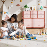 Dresser for Bedroom, Fabric Dressers & Chests of Drawers with Side Pockets, Chest of Drawers for Closet, Living Room, Closet, Hallway Garveehome