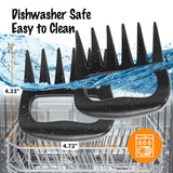 SANTAMADE Stocking Stuffers for Men, Meat Claws for Shredding, Solid Heavy Duty Meat Shredder Tool Bear Claws - Funny Smoker Accessories for BBQ Grilling Gifts for Men Dad - One Pair SANTAMADE