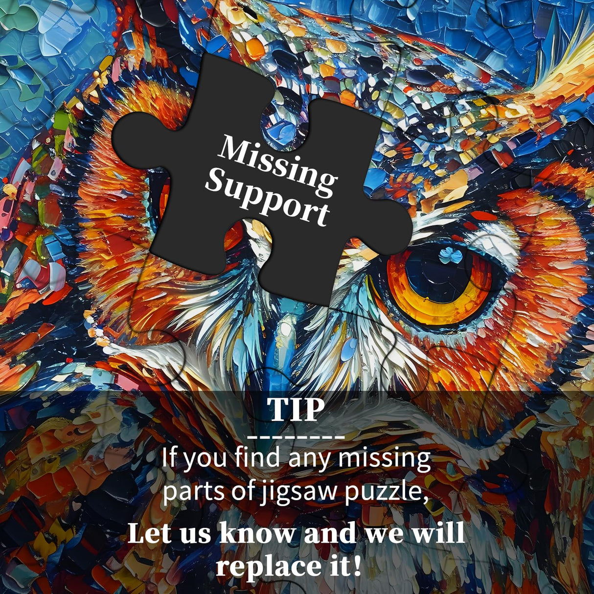 PICKFORU Owl Puzzles 1000 Pieces, Bird Art Puzzles Hard, Impossible Difficult Jigsaw Puzzles 1000 Pieces Owl Painting, Challenging Puzzles as Owl Decor PICKFORU