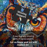 PICKFORU Owl Puzzles 1000 Pieces, Bird Art Puzzles Hard, Impossible Difficult Jigsaw Puzzles 1000 Pieces Owl Painting, Challenging Puzzles as Owl Decor PICKFORU