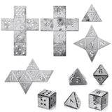 Therwen 5 Pieces Welding Practice Kit Steel 16 Gauge Dice Welding Coupons DIY Welding Equipment Mild Triangle Plate for Beginners TIG MIG Gas Arc Stick Welding Training Accessories Tools, 5 Styles Therwen