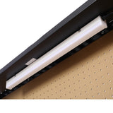 Heavy-Duty Steel Workbench with Drawer and Peg Board, Garage Work Bench with Storage, Workshop Tools Table with LED Light,4xAC outlets 2xUSB Ports HEIGHYOXP