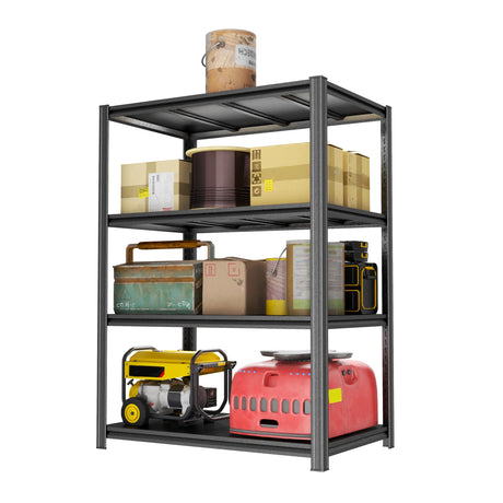 Notmise Metal Garage Shelving Unit, Heavy Duty 4-Tier Adjustable Storage Rack, Steel Shelving,2000 lbs Capacity, Industrial Shelves for Heavy Tools and Equipment (4-Tier 54" H x 40" W x 18" D) Notmise