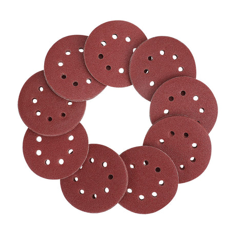 WORKPRO 80-Piece Sanding Disc Set，5-Inch 8-Hole Hook and Loop Sanding Discs, 60, 80, 100, 120, 180, 240, 320, 400 Grits Sandpaper for Random Orbital Sander(Not for Oscillating Tools or Mouse Sander) WORKPRO