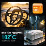 SUNLU PC-ABS 3D Filament 1.75mm 1KG, PC & ABS Hybrid 3D Filament, High-Strength, Paint & Plate Ready, Industrial-Grade, Heat-Resistant Spool, Dimensional Accuracy +/-0.02mm, 1KG Spool(2.2lbs), White SUNLU