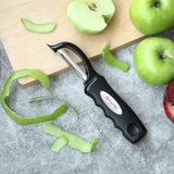 Spring Chef Premium Swivel Vegetable Peeler, Soft Grip Handle and Ultra Sharp Stainless Steel Blades - Perfect Kitchen Peeler For Veggie, Fruit, Potato, Carrot, Apple - Black Spring Chef