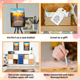 NPCSWXQ Paint by Numbers Kit for Adults Beginners, Beach Sunset Oil Acrylic Painting Crafts Number Artist Paint Kit for Home Wall Bedroom Study or Office Decor Gift 16x20Inch NPCSWXQ