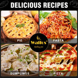 Walfos French Rolling Pin Set - Natural Wooden Rolling Pins (8inch, 15.7inch), Baking Dough Roller for Pizza, Pie, Pasta, Bread, Pastry, No Coating Walfos