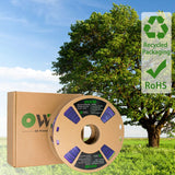 PLA Filament 1.75mm, 3D Printer Filament Silk Black Purple Color Changing, Silk PLA Filament, 3D Printing Filament 1.75 +/-0.02mm, 1kg OVVNYXE