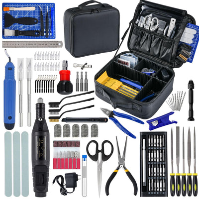AEORUM 124Pcs 3D Printing Accessory Tools with Tool Bag for 3D Printer Modeler Basic Tools Diverse 3D Print Nozzle Cleaning Kit Mini Rotary Tool 3D Printer Tools for Remove/Trim and Finish 3D Print