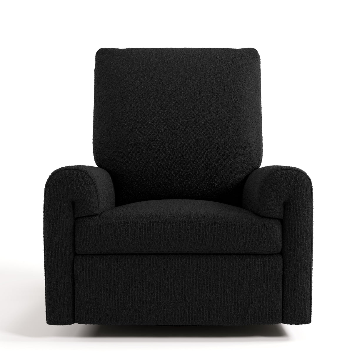 Storkcraft Sorrento Deluxe Power Recliner Swivel Glider (Black Boucle) – Premium Electronic Power Recliner for Nursery, Includes Dual-USB Charging Port with USB-A & USB-C, Nursery Glider Rocking Chair Storkcraft