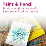 Strathmore 300 Series Mixed Media Paper Pad, Tape Binding, 36 Sheets, White, 4x6 inch, 1 Count Strathmore