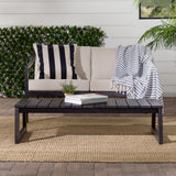 Walker Edison Modern Solid Wood Slat-Top Outdoor Coffee Table Walker Edison