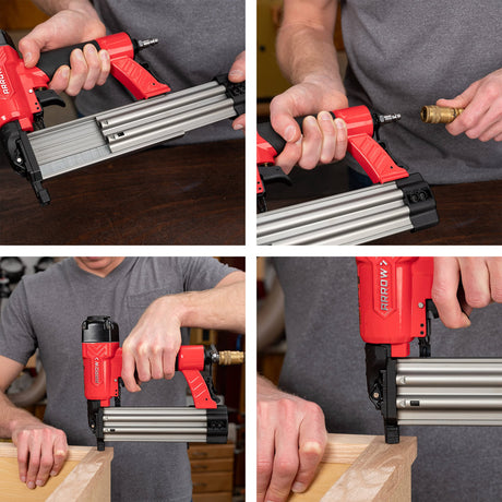 Arrow PT18G Gauge Oil-Free Pneumatic Brad Nailer - Small Light Trim and Interior Molding Work, Operates Up to 100psi Compression Unit, Fits 5/8", 3/4", 1", 1.5", 2" Brad Nails Arrow