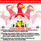 5Ft Lighted Outdoor Christmas Decorations Inflatables - Blow Up Gnome Tumbler Xmas/Winter Holiday/Happy New Year 2025 Display Indoor Party Decor Supplies Renbuzhu