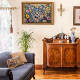 Flower Cat Puzzles for Adults 1000 Pieces, Colorful Art Floral Animal Jigsaw Puzzle, Beautiful Plant Garden Challenging Puzzles for Adults BBOLDIN