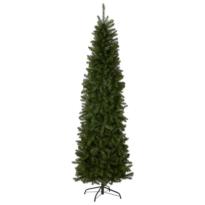 National Tree Company Artificial Slim Christmas Tree, Green, Kingswood Fir, Includes Stand, 6.5 Feet