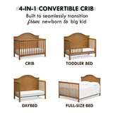 Carter's by DaVinci Nolan 4-in-1 Convertible Crib in Chestnut, Greenguard Gold Certified DaVinci