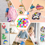 Fuse Beads Kit - 72 Colors 5mm Fuse Beads Set with Pegboards, Ironing Papers and Accessories, Fuse Beads 3 Boxes, DIY Craft Kits for Kids, Arts and Crafts Gifts for Girls & Boys Christmas Birthday AJAZPER